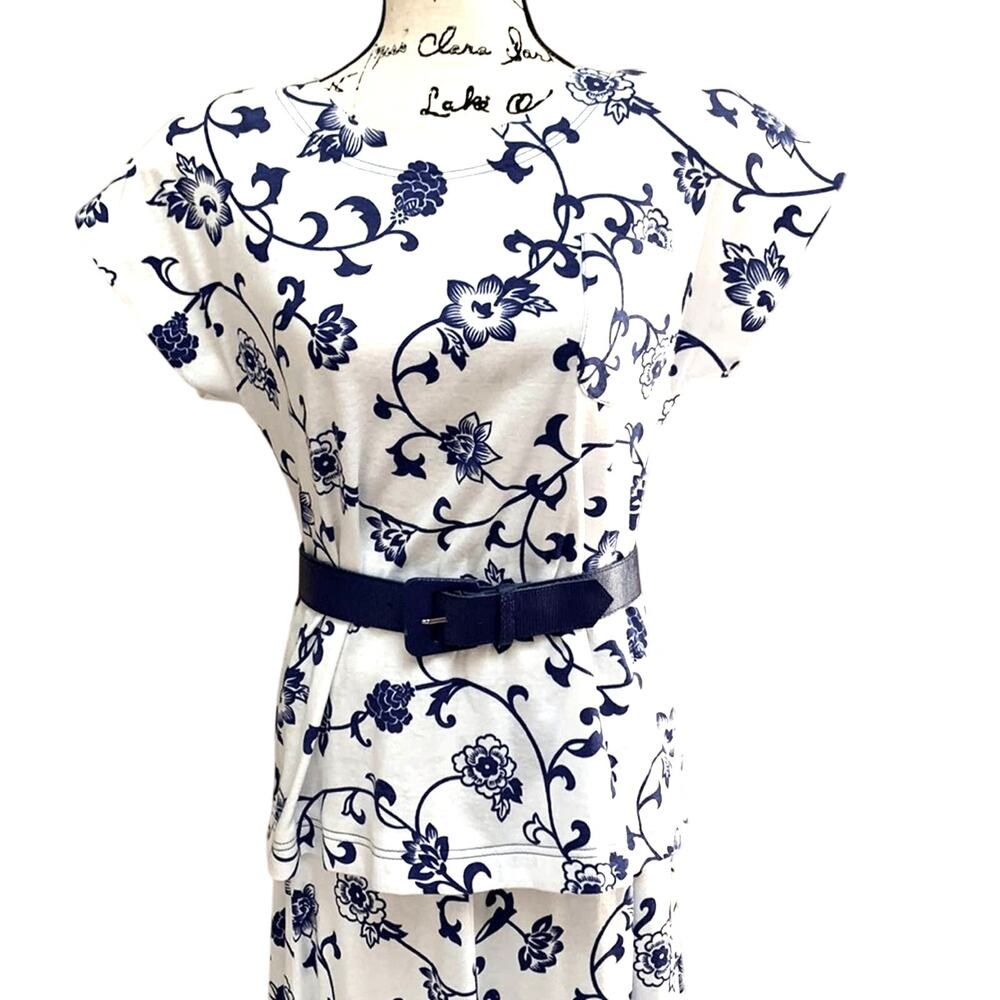Vintage Leslie Faye Skirt Set Made In USA Vintage Size 10 with Matching Belt